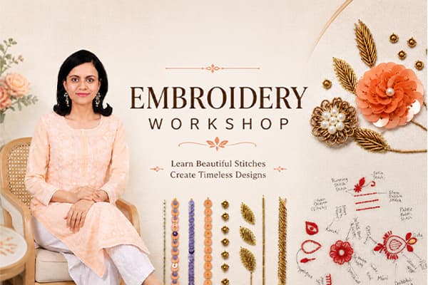 Embroidery Workshop - Raja Rani Academy