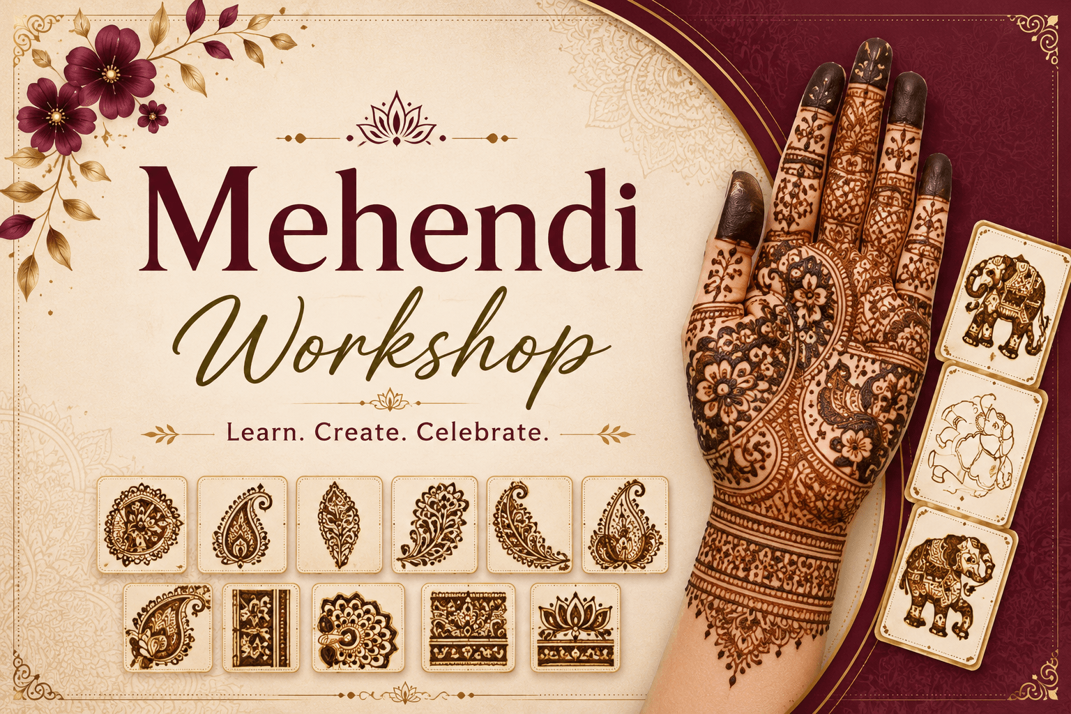 Mehendi Workshop - Raja Rani Academy
