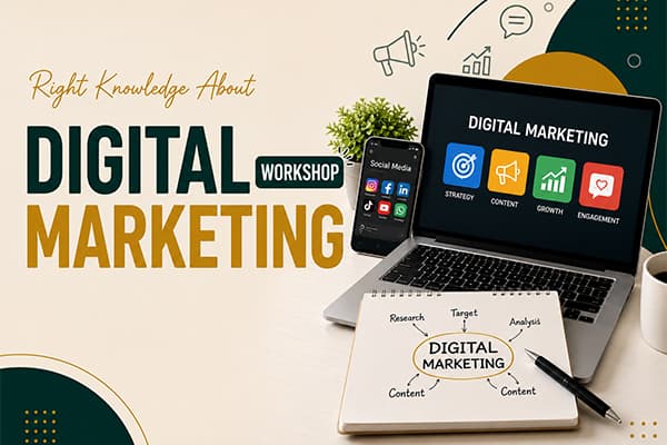 Right Knowledge About Digital Marketing Workshop - Raja Rani Academy