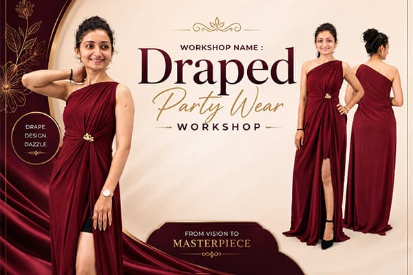 Draped Party Wear Workshop - Raja Rani Academy