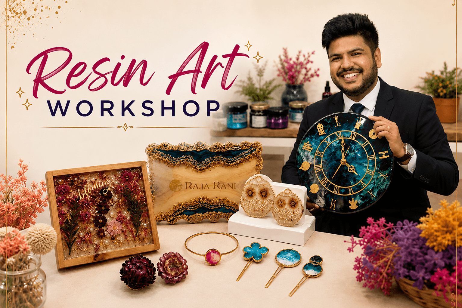 Resin Art Workshop - Raja Rani Academy