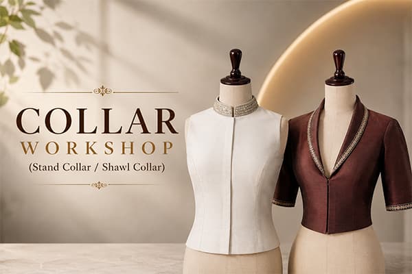 Collar Workshop (Shawl & Stand Collar) - Raja Rani Academy