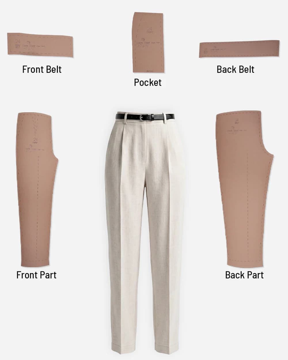 Cigar Pant Farma - Regular Fit - Front Fix Back Elastic