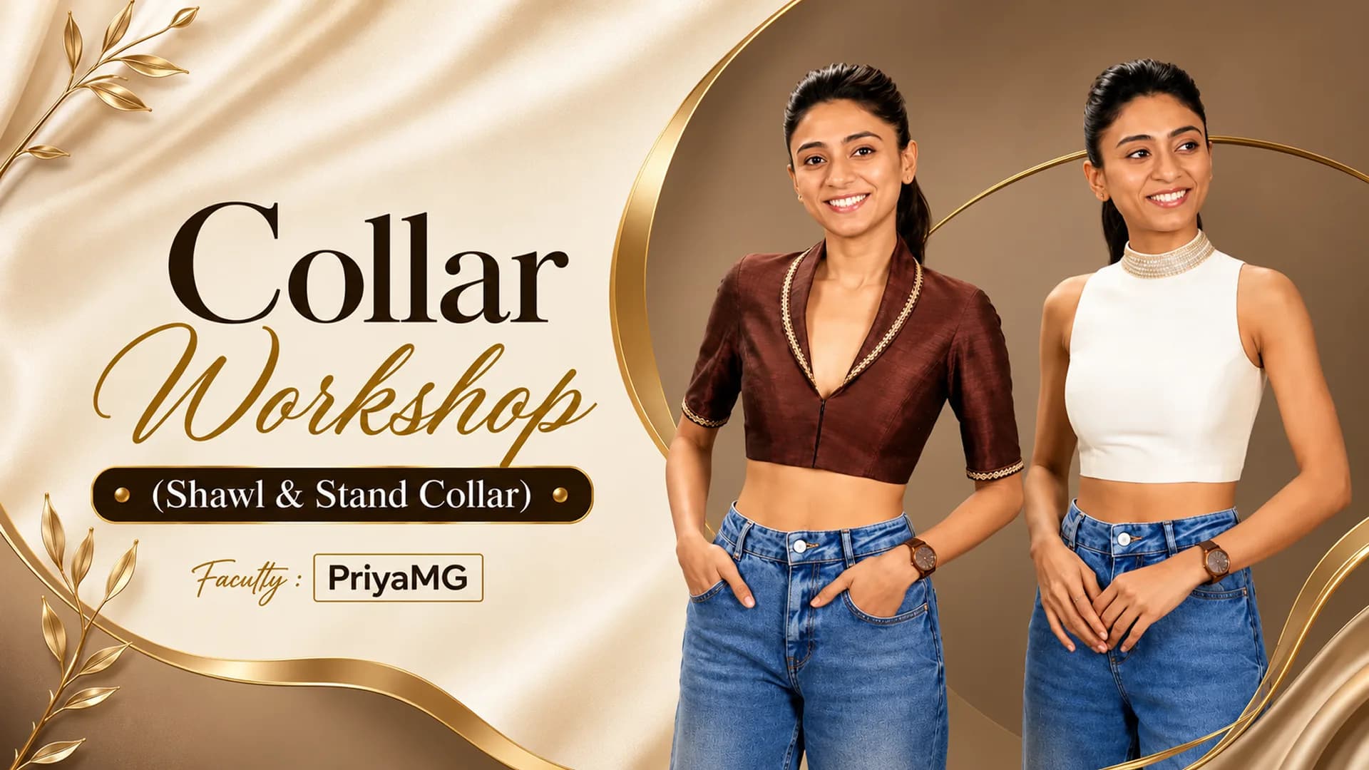 Collar Workshop (Shawl & Stand Collar) - Raja Rani Academy