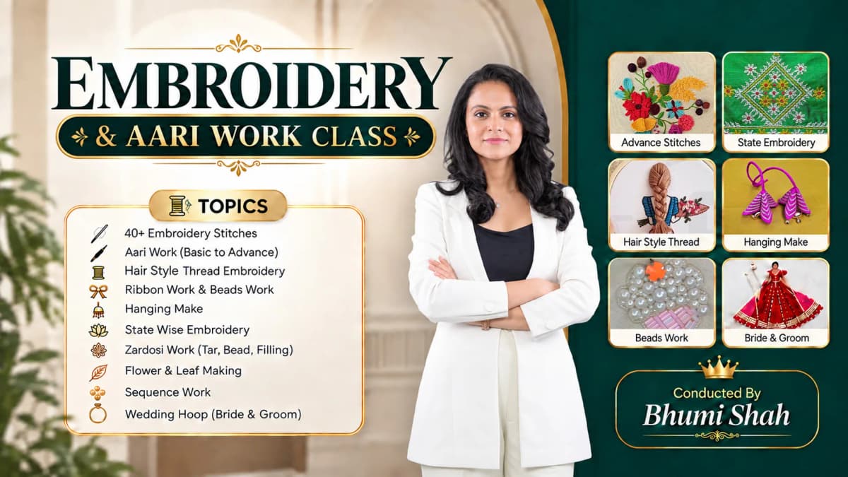 Embroidery & Aari Work Class