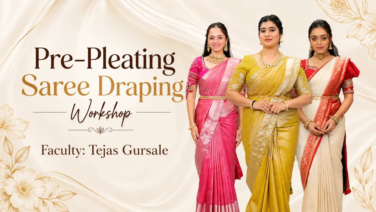 Pre-Pleating Saree Draping Workshop
