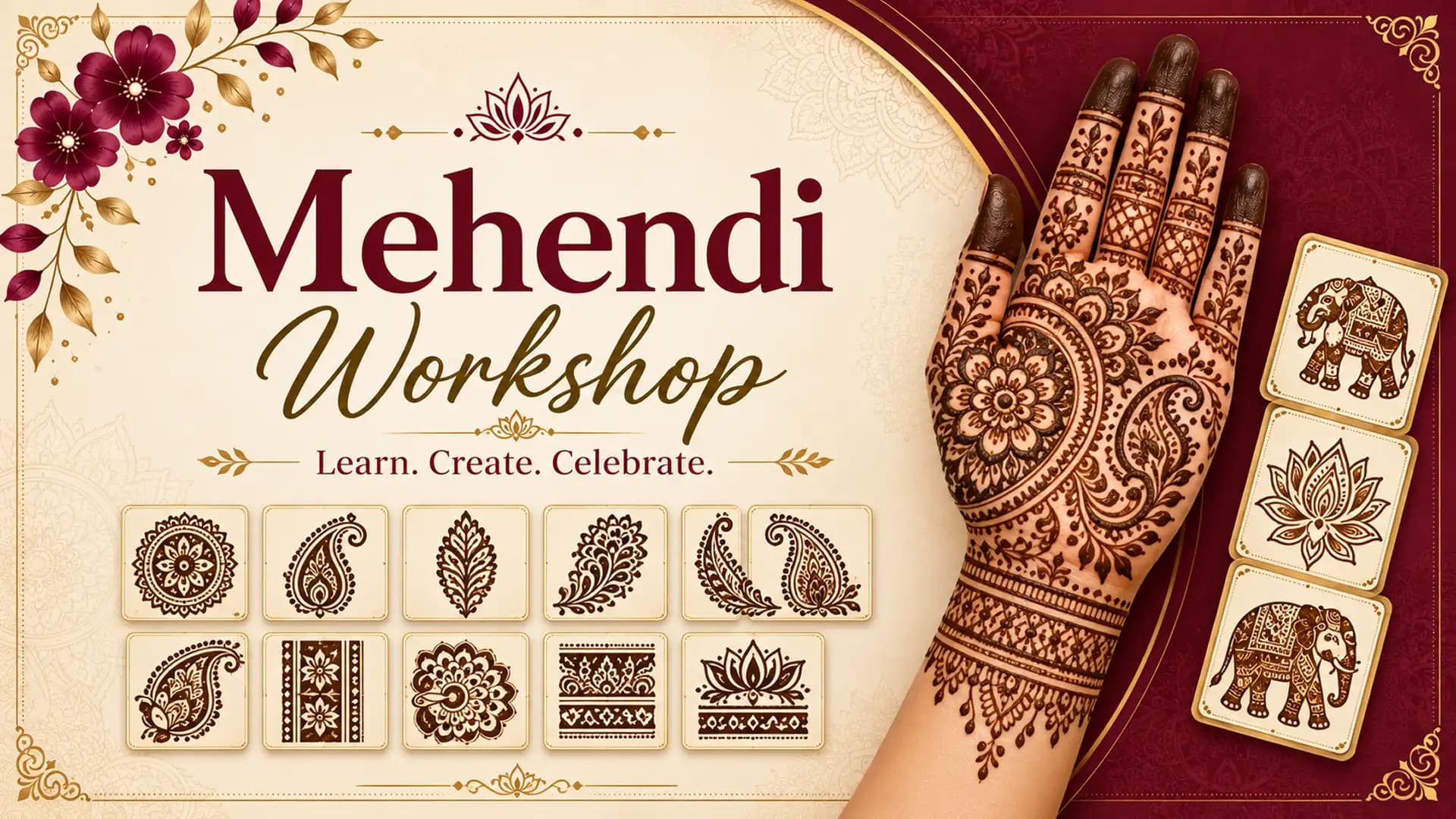 Mehendi Workshop - Raja Rani Academy