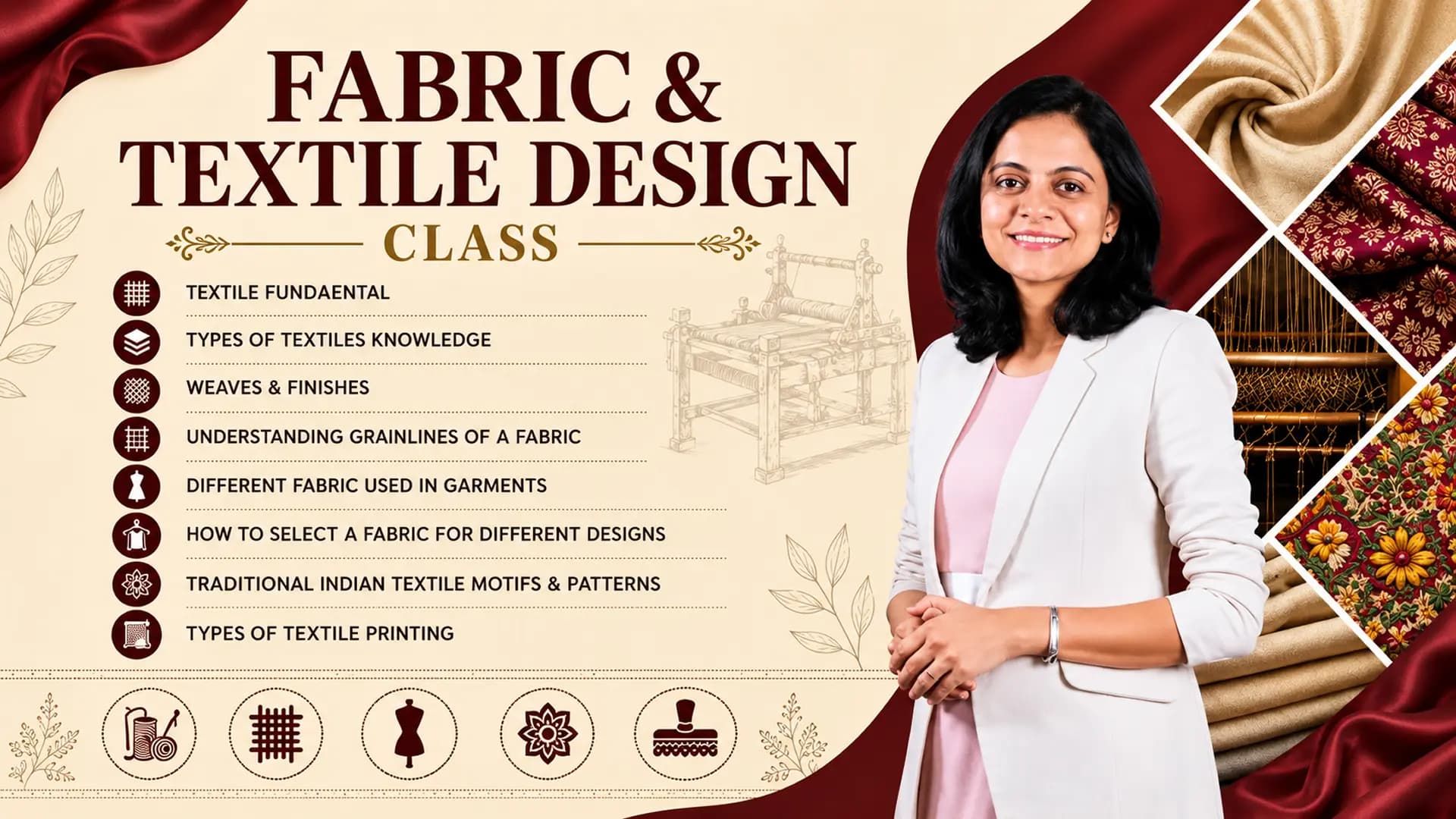 Fabric & Textile Design Class - Raja Rani Academy