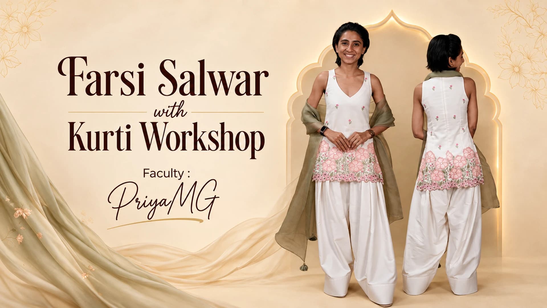 Farsi Salwar With Kurti Workshop - Raja Rani Academy